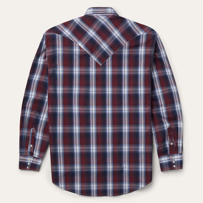 Good Luck Plaid Western Shirt Men
