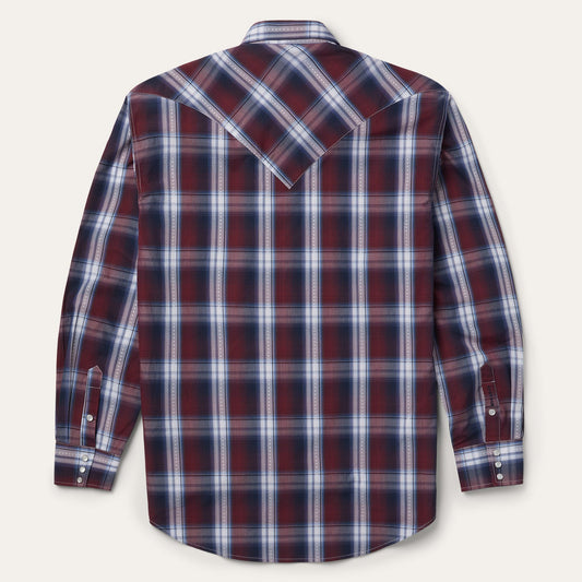 Good Luck Plaid Western Shirt Men