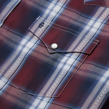 Good Luck Plaid Western Shirt Men