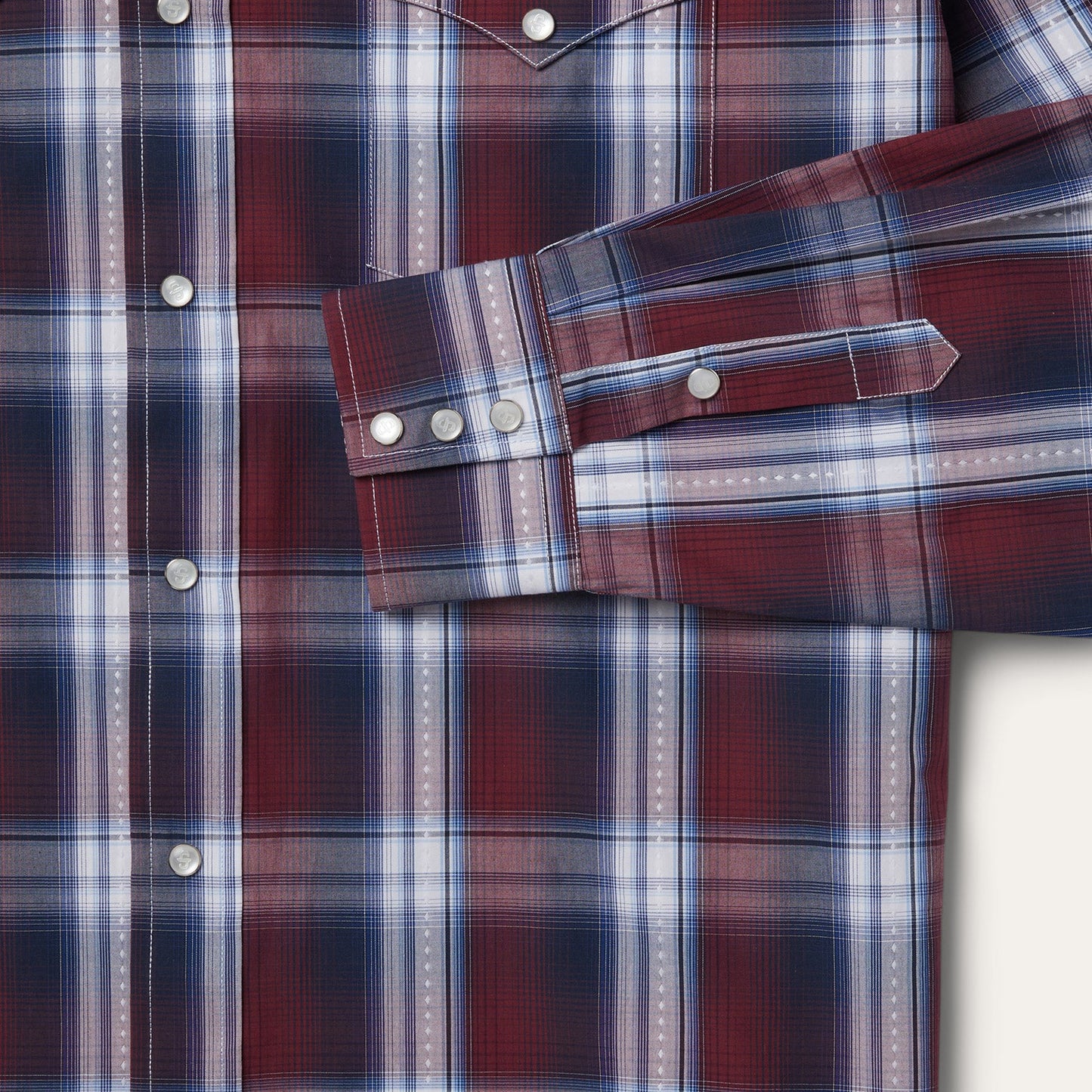 Good Luck Plaid Western Shirt Men