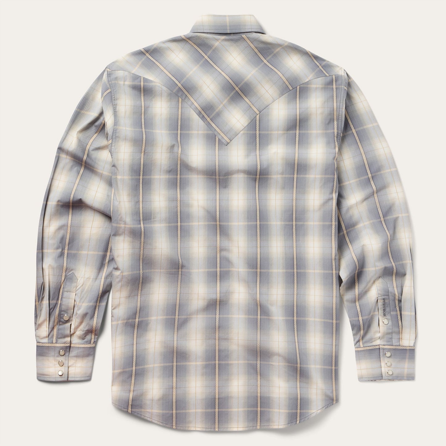 Smoke Diamonds Plaid Western Shirt Men