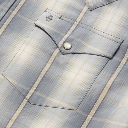 Smoke Diamonds Plaid Western Shirt Men