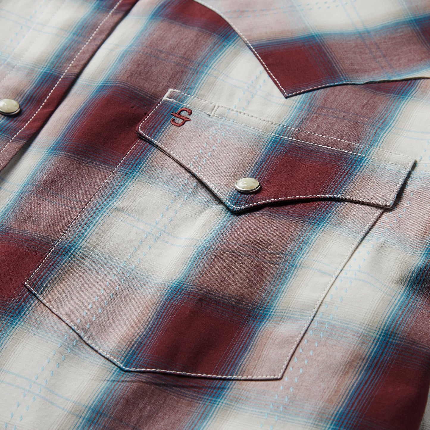 Wine Plaid Shirt Men