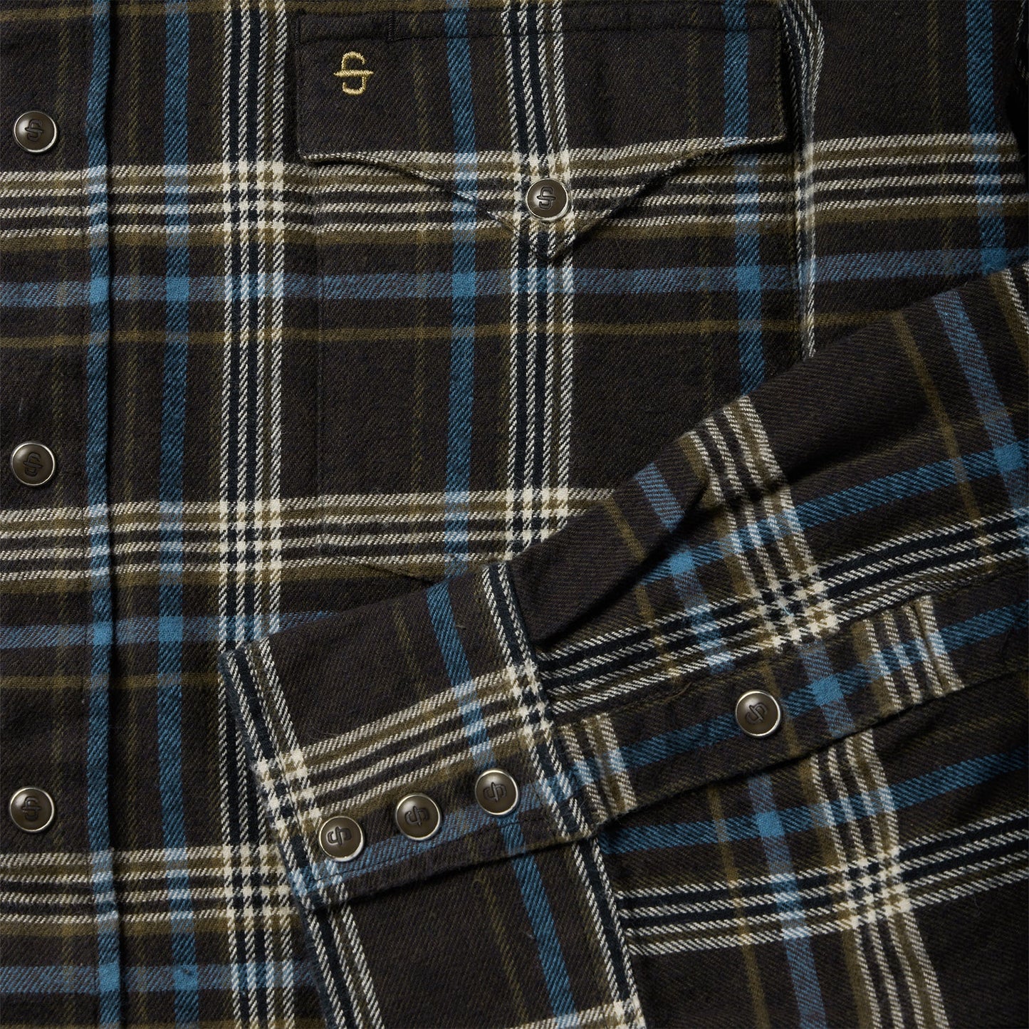 Brown Plaid Flannel Western Shirt Men