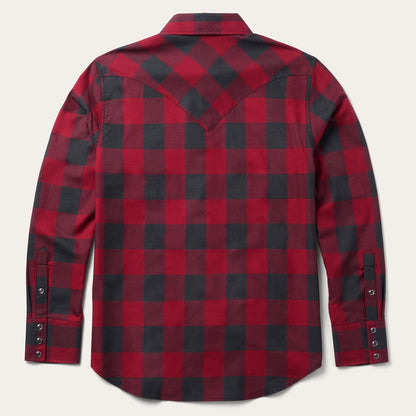 Buffalo Plaid Western Shirt Men