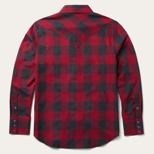 Buffalo Plaid Western Shirt Men