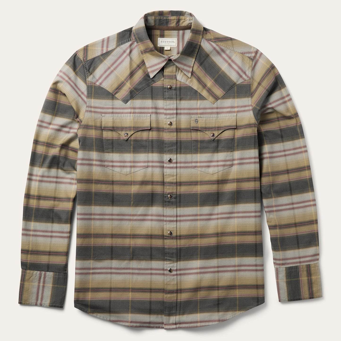 Serape Plaid Western Shirt Men