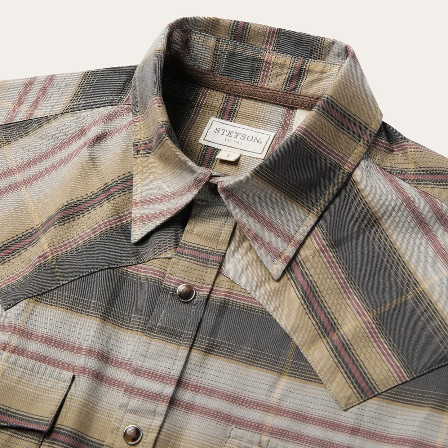 Serape Plaid Western Shirt Men