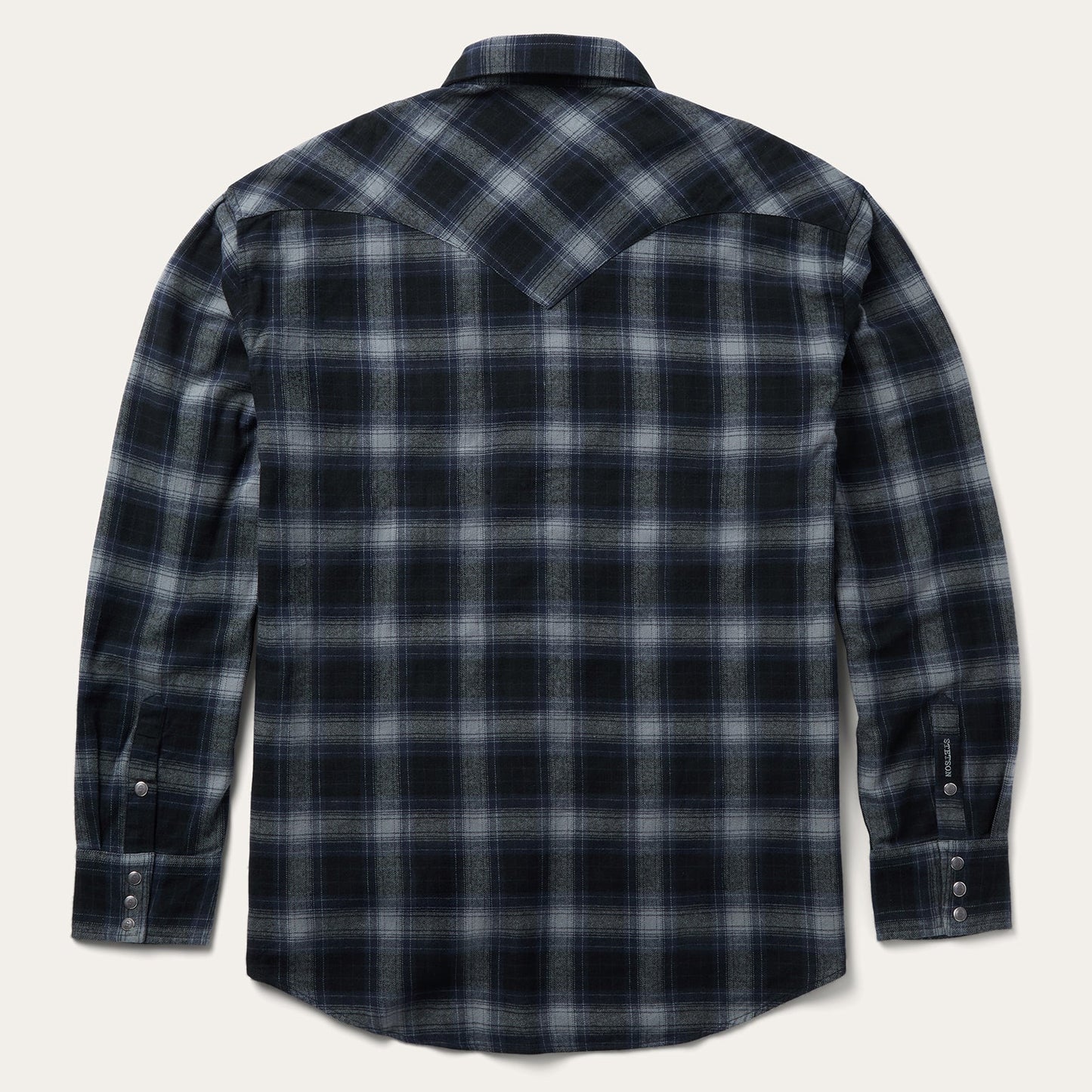 Brushed Twill Plaid Western Shirt Men