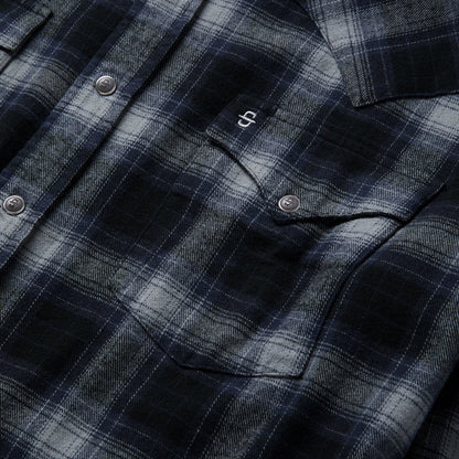 Brushed Twill Plaid Western Shirt Men