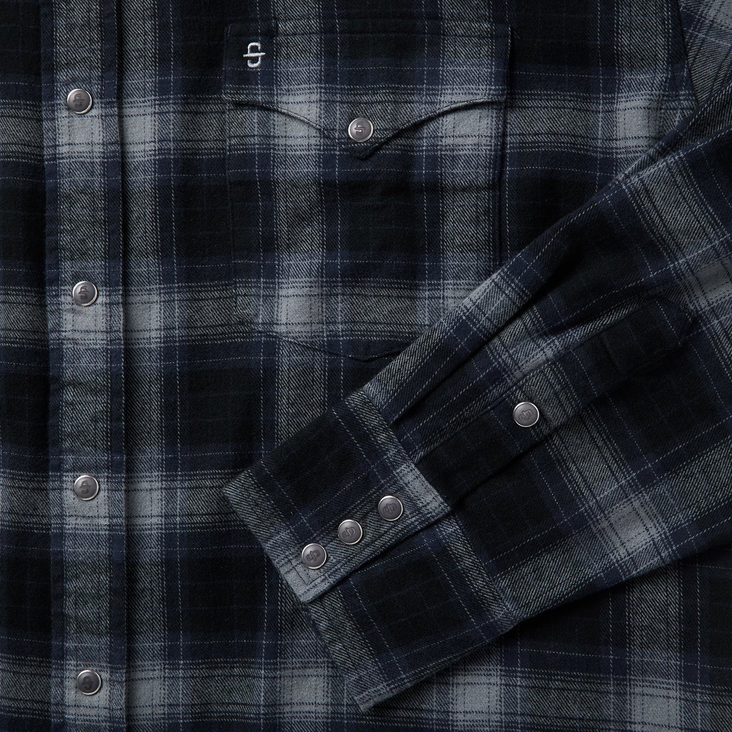 Brushed Twill Plaid Western Shirt Men