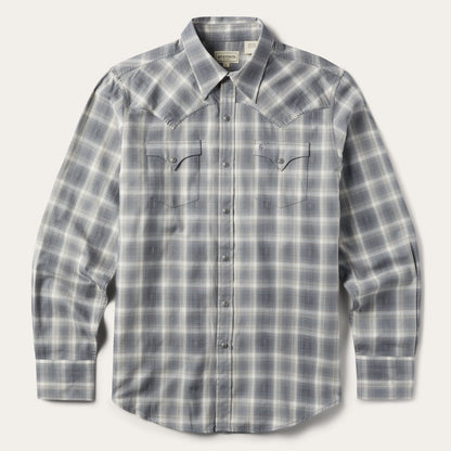 Dobby Twill Plaid Shirt Men