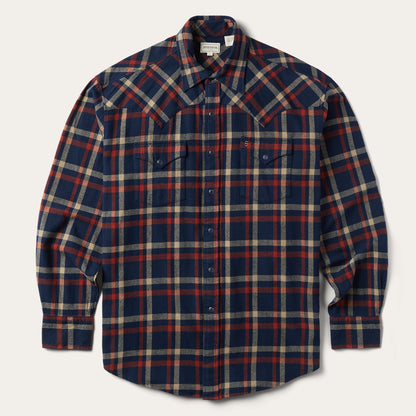 Brushed Twill Plaid Shirt Men