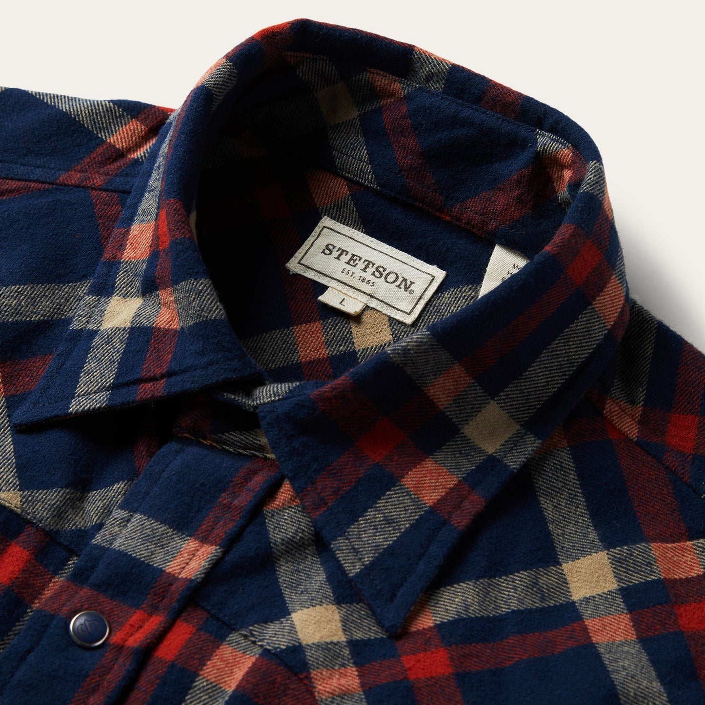 Brushed Twill Plaid Shirt Men