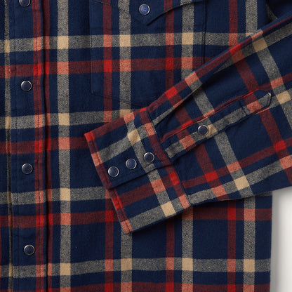 Brushed Twill Plaid Shirt Men