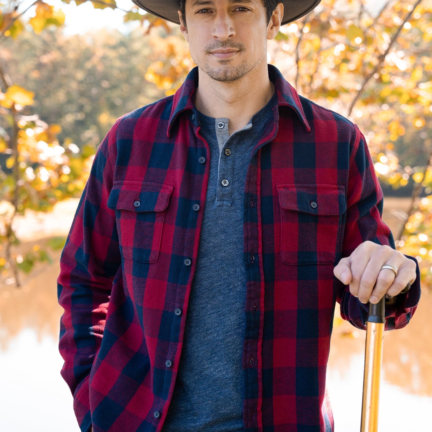 Buffalo Check Twill Shirt Men