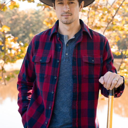 Buffalo Check Twill Shirt Men