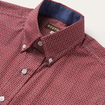 Micro Print ButtonFront Shirt Men