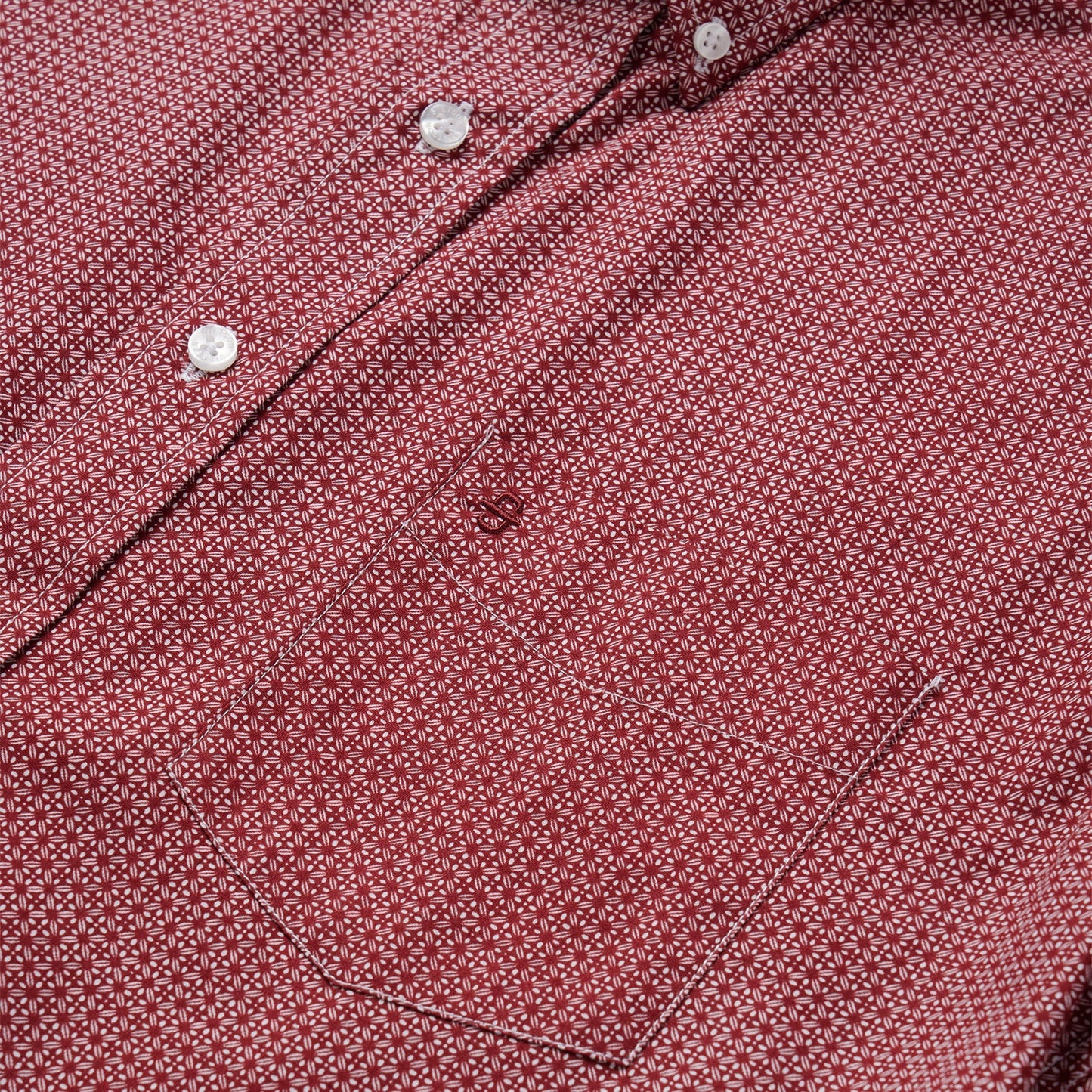 Micro Print ButtonFront Shirt Men