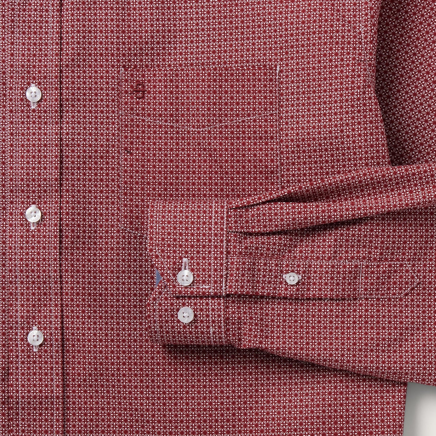 Micro Print ButtonFront Shirt Men
