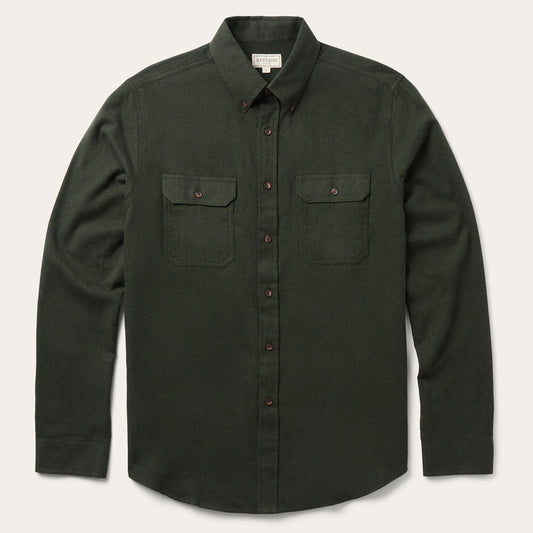 Brushed Heathered Flannel Shirt Men