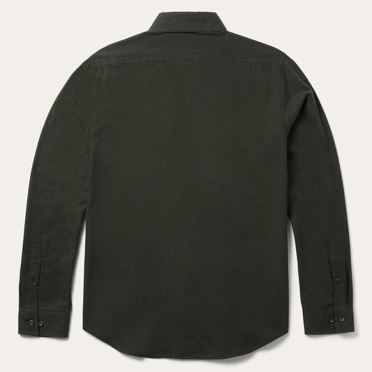 Brushed Heathered Flannel Shirt Men