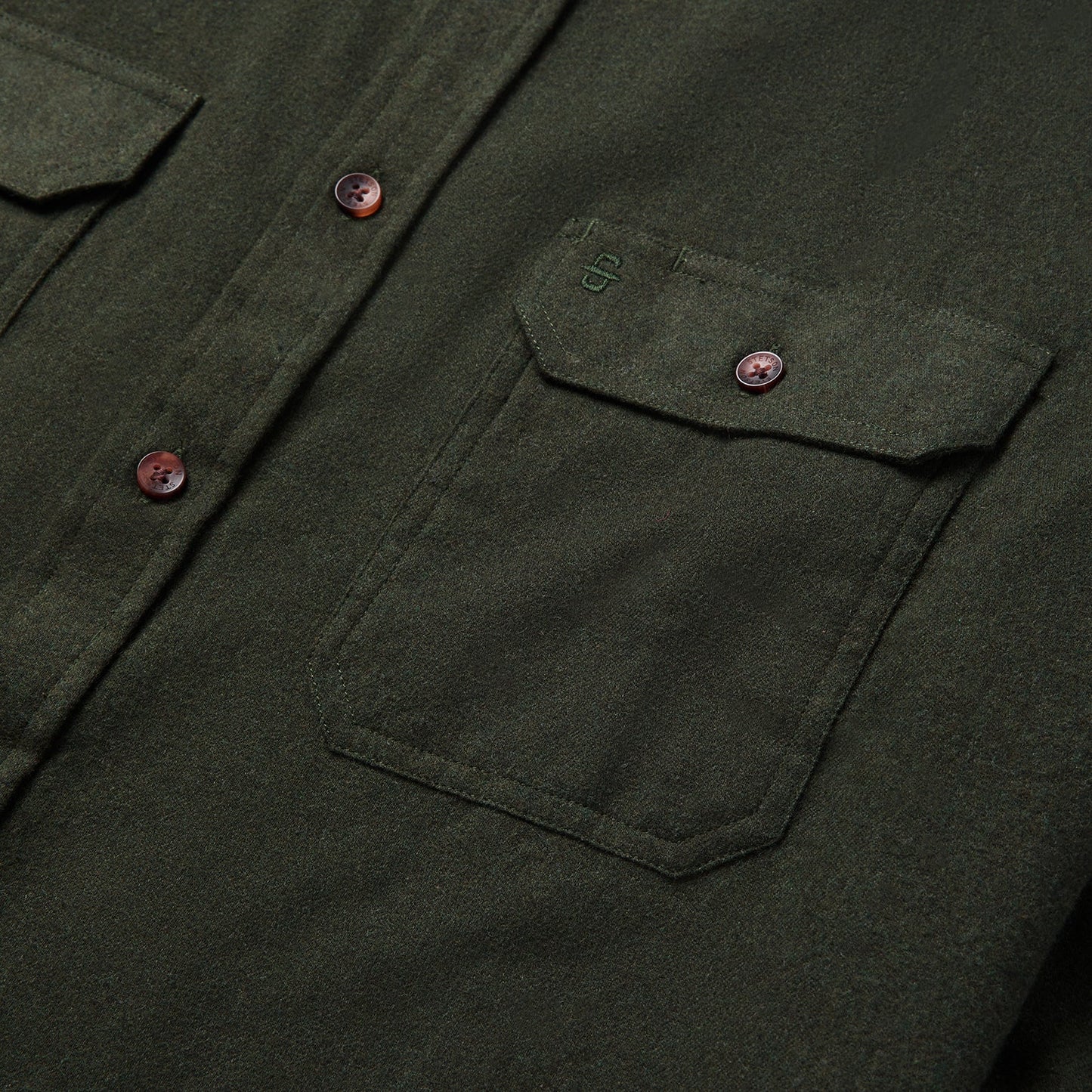 Brushed Heathered Flannel Shirt Men