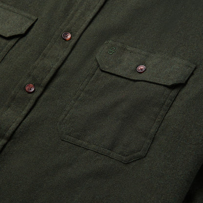 Brushed Heathered Flannel Shirt Men