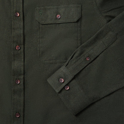 Brushed Heathered Flannel Shirt Men