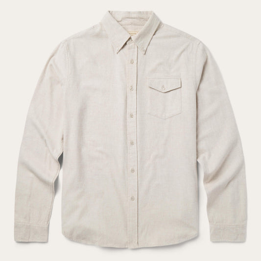 Heathered Flannel ButtonDown Shirt Men