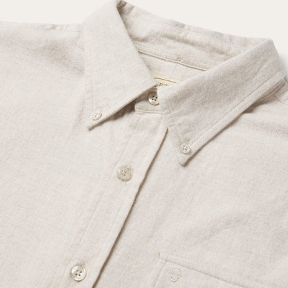 Heathered Flannel ButtonDown Shirt Men