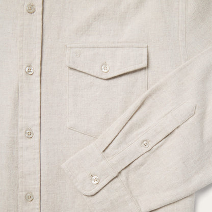 Heathered Flannel ButtonDown Shirt Men