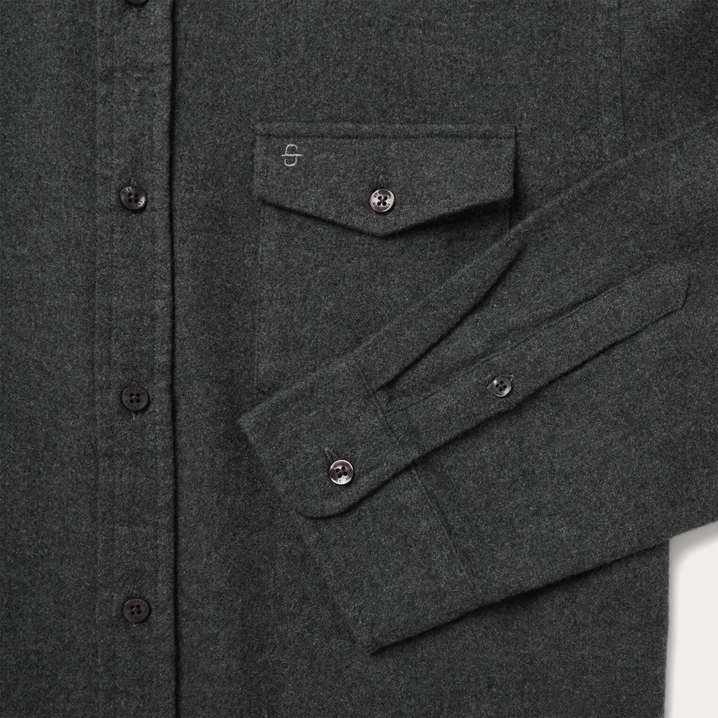 Heathered Flannel ButtonDown Shirt Men