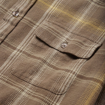 Brown Flannel ButtonFront Shirt Men