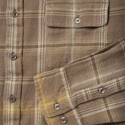 Brown Flannel ButtonFront Shirt Men