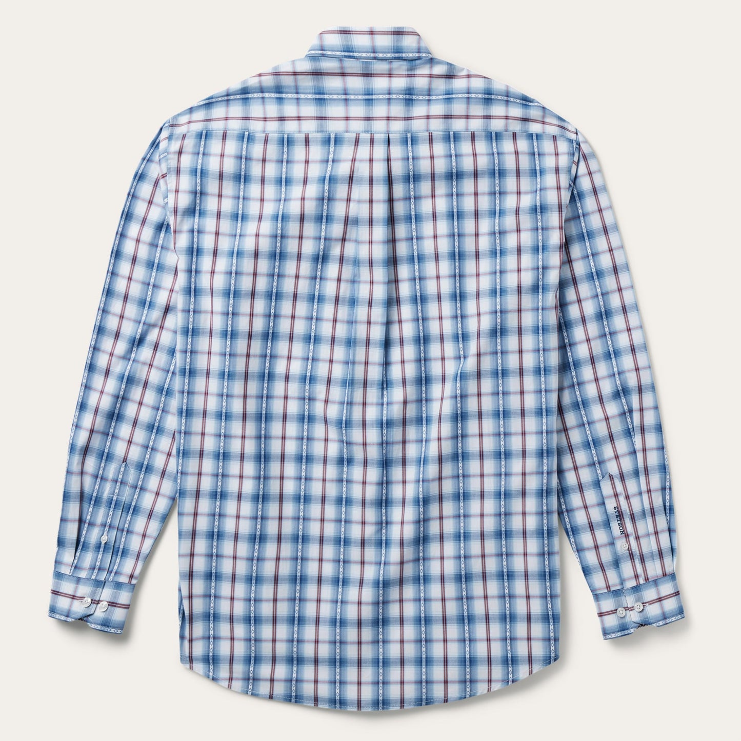 Blue Diamond Dobby Plaid Shirt Men