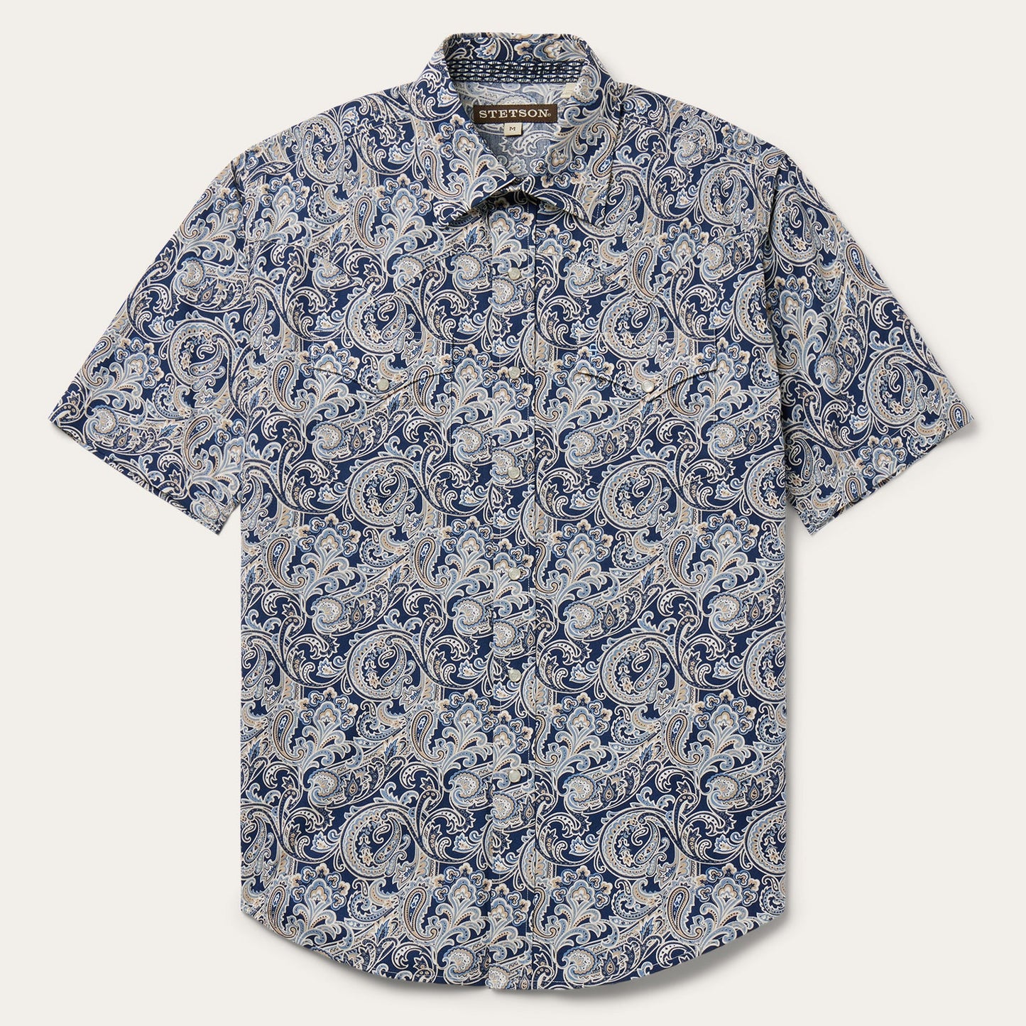 Greenspring Paisley Short Sleeve Western Shirt Men