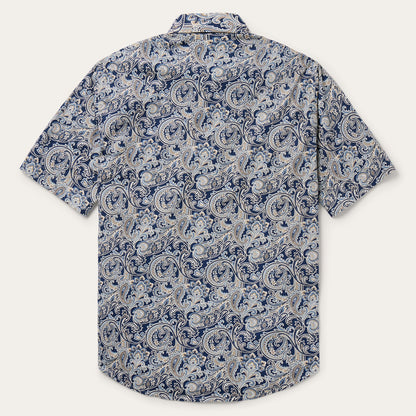 Greenspring Paisley Short Sleeve Western Shirt Men