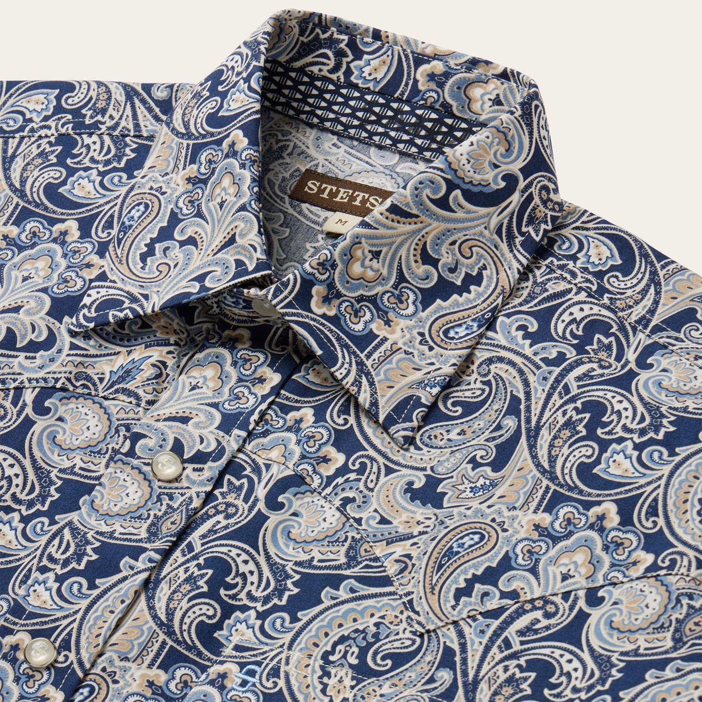 Greenspring Paisley Short Sleeve Western Shirt Men