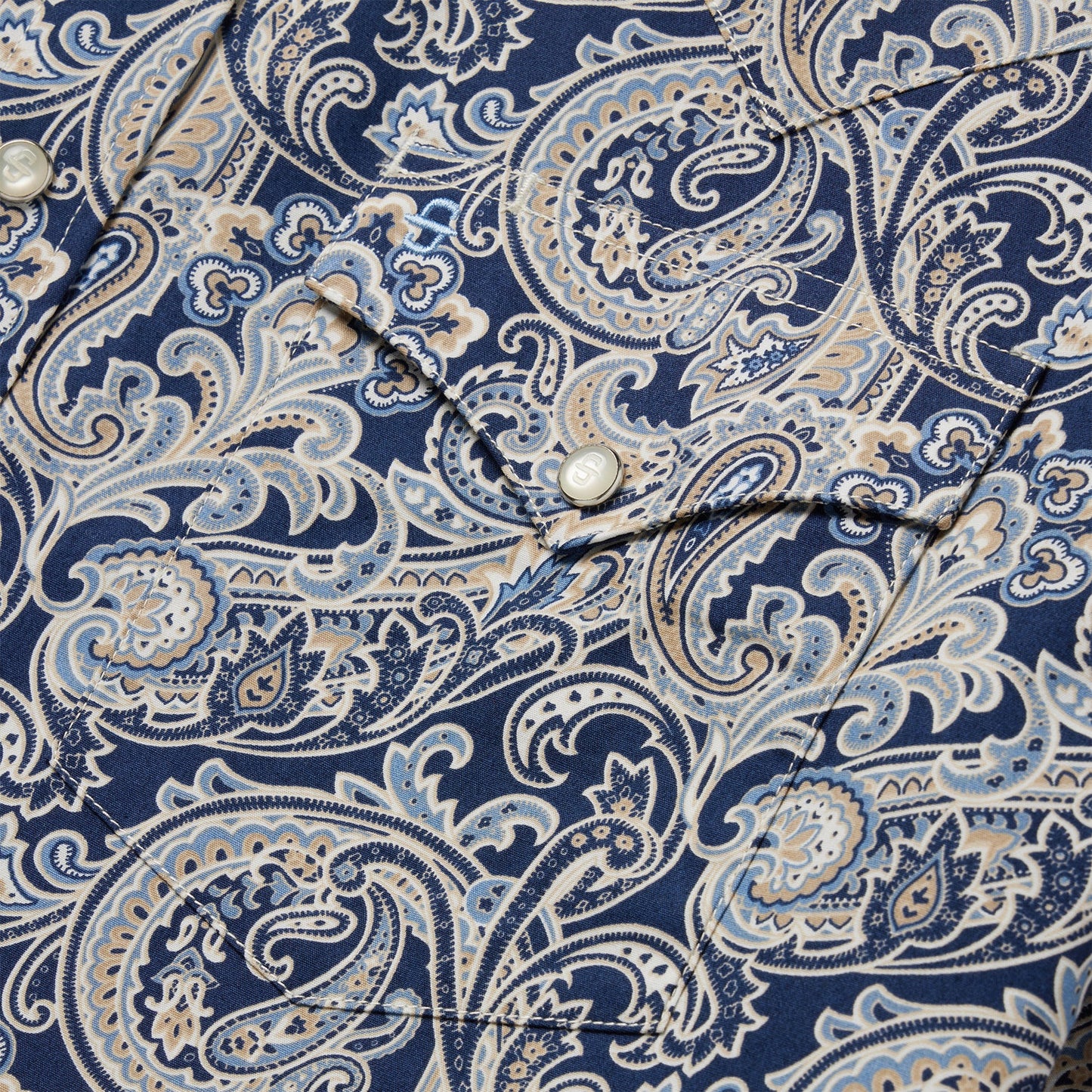 Greenspring Paisley Short Sleeve Western Shirt Men