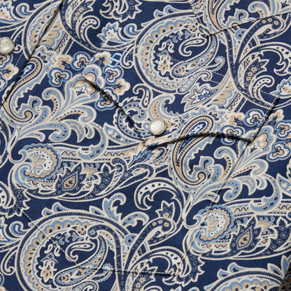 Greenspring Paisley Short Sleeve Western Shirt Men