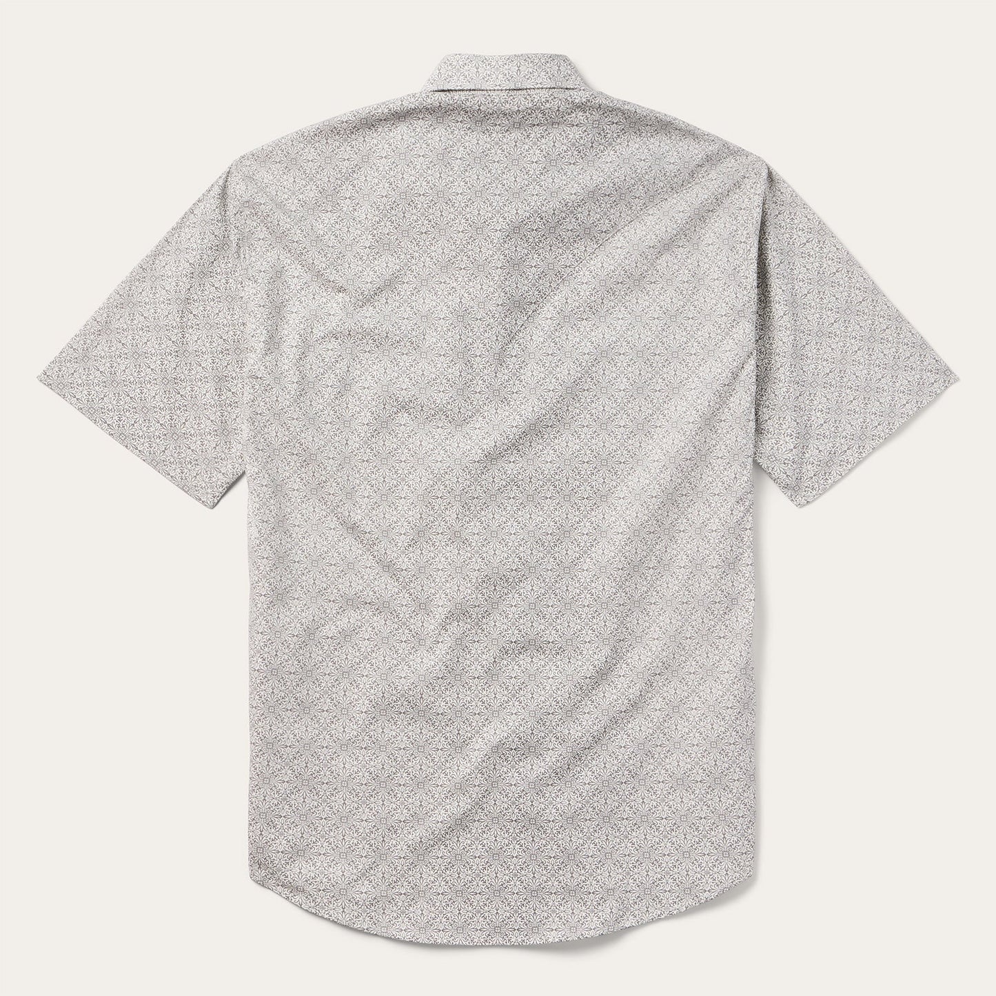 Pewter Filigree ShortSleeve Western Shirt Men
