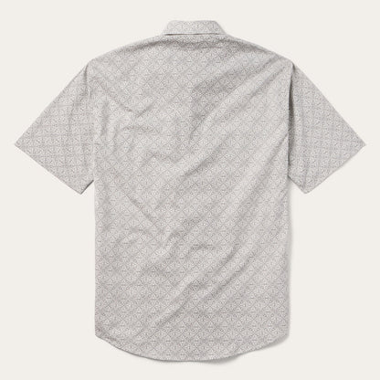 Pewter Filigree ShortSleeve Western Shirt Men