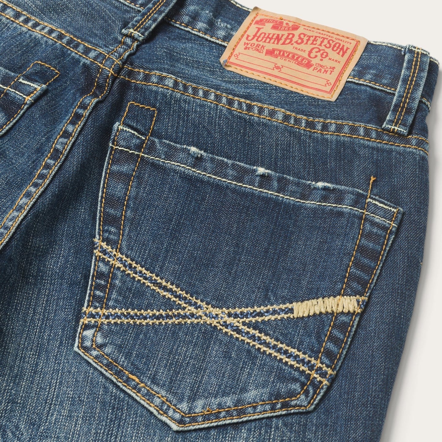1014 Fit Destructed Dark Wash Jeans