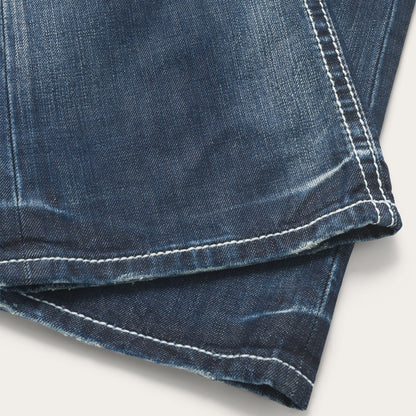 1014 Fit Destructed Medium Wash Jeans