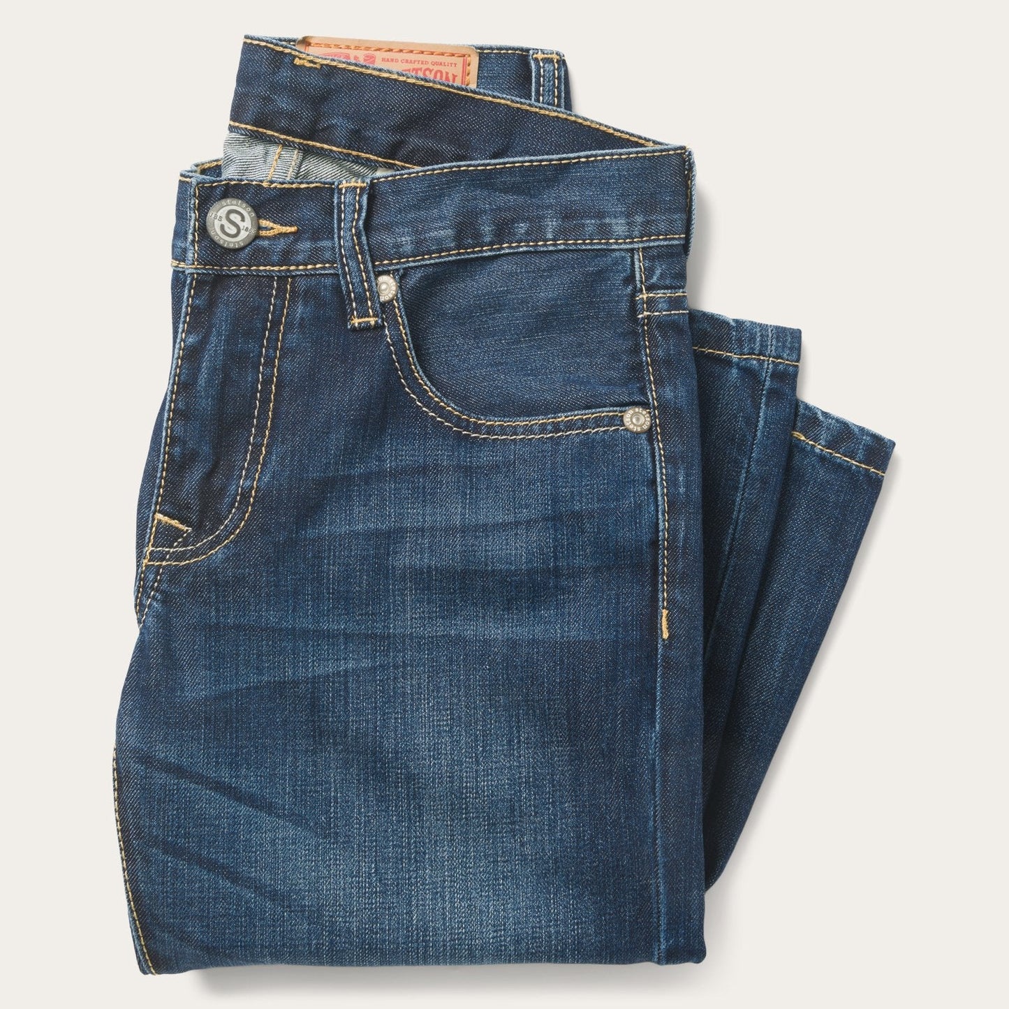 1014 Fit Semi-Destructed Wash Jeans