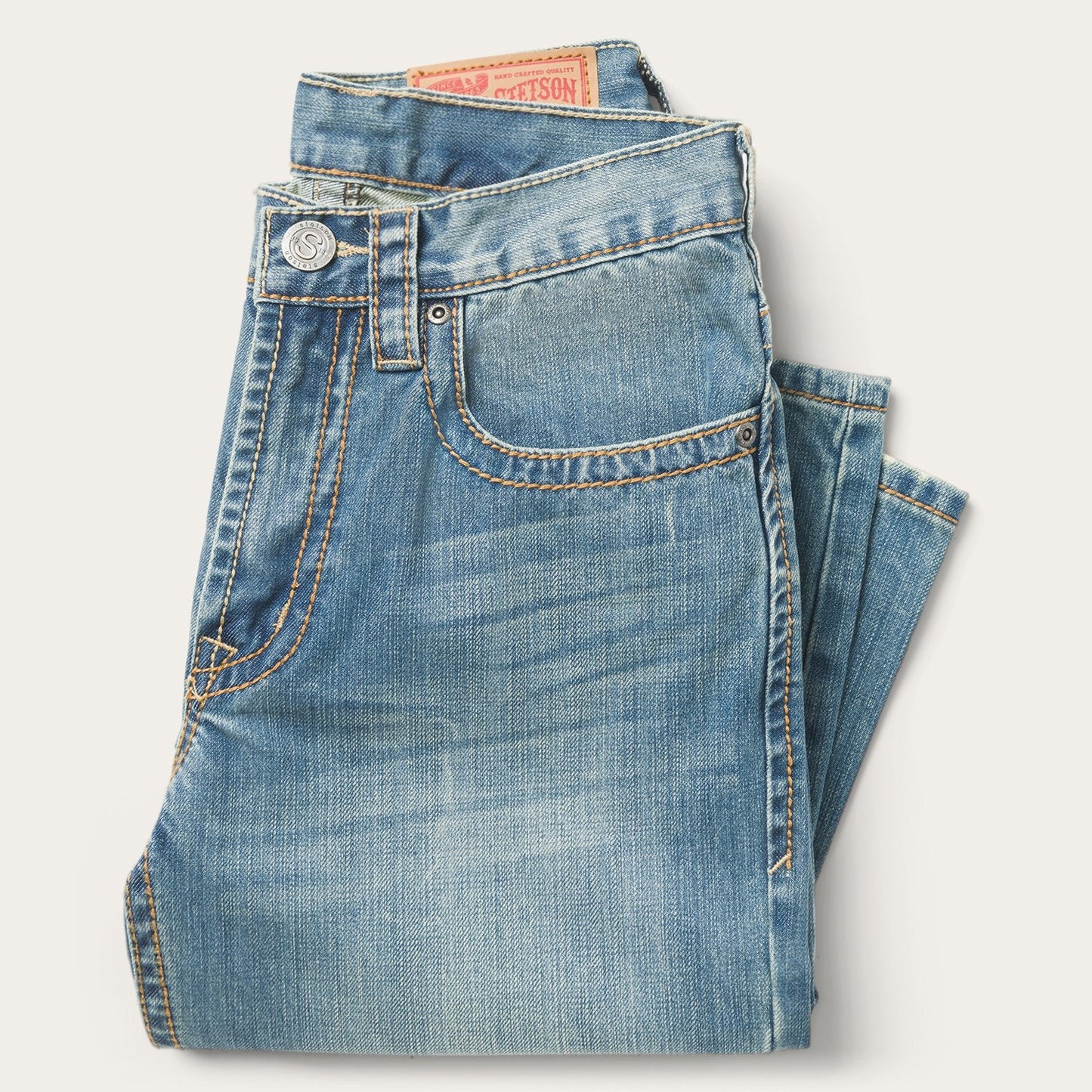 1520 Fit Light Wash Jeans With Tacking