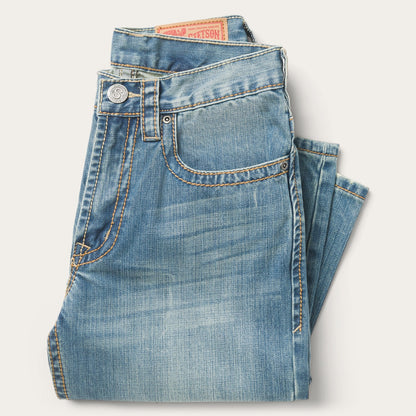 1520 Fit Light Wash Jeans With Tacking