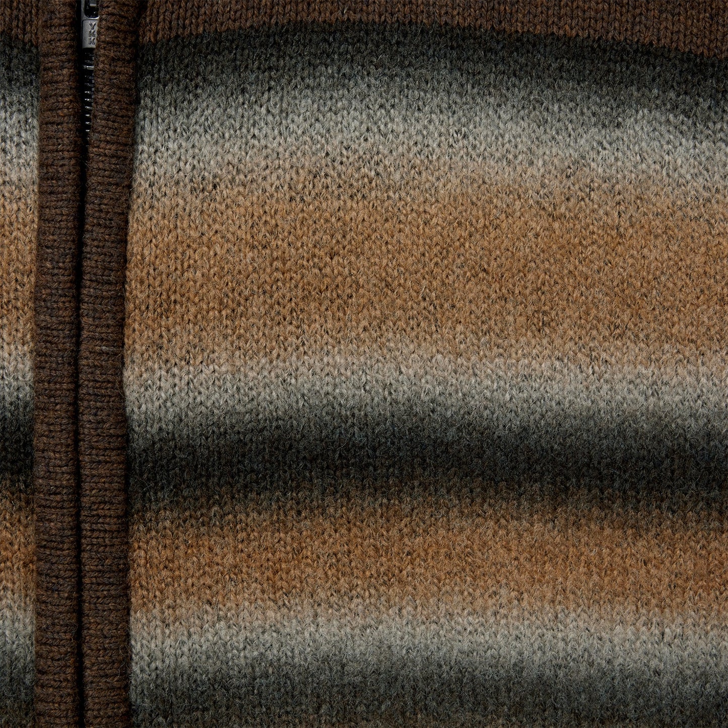Ombre Border Stripe Cardigan Mens