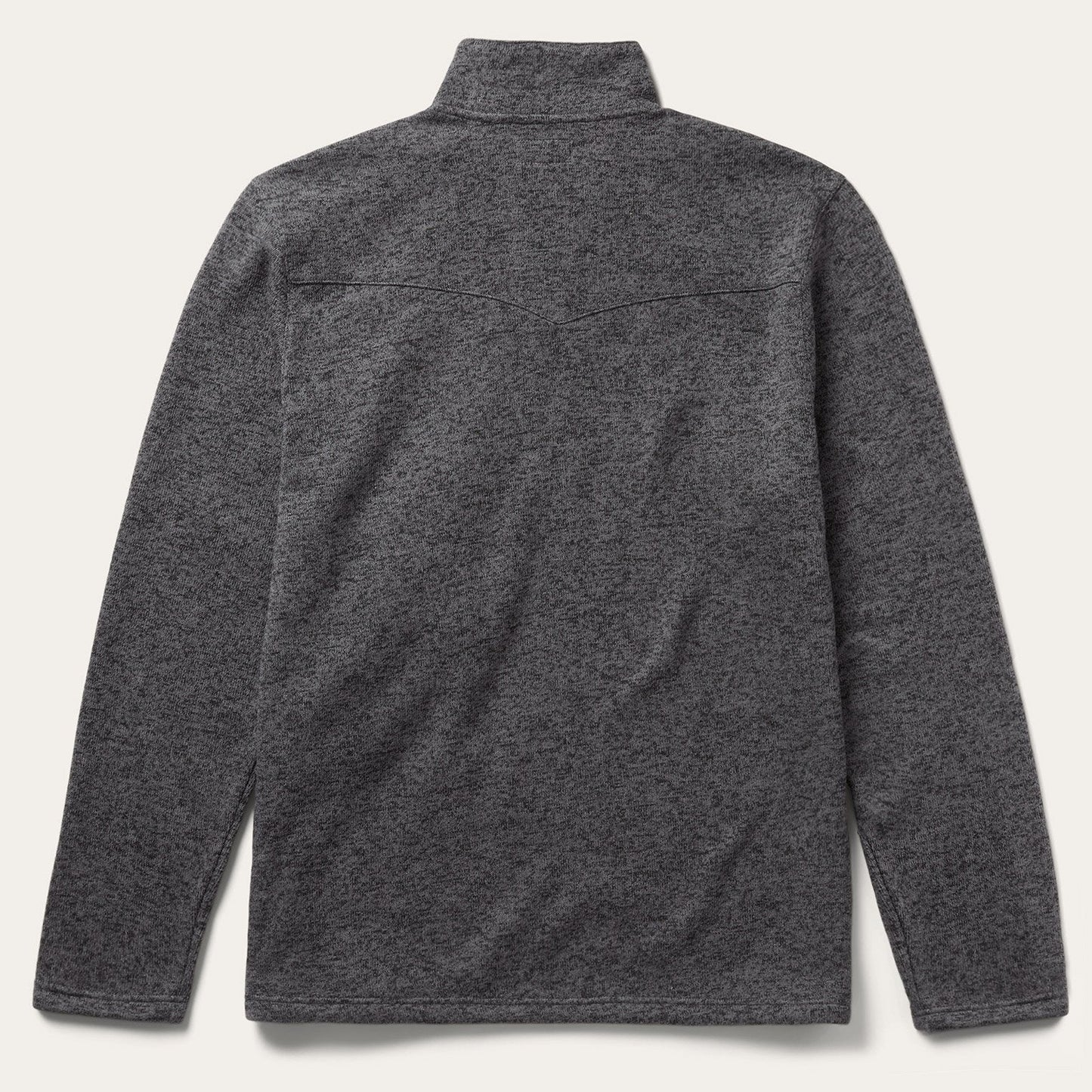 Button Front Grey Pullover Knit Sweater Mens
